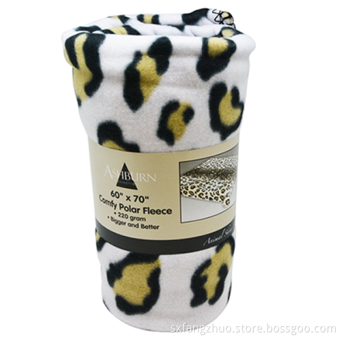 super soft twin size polar fabric zebra fleece blanket